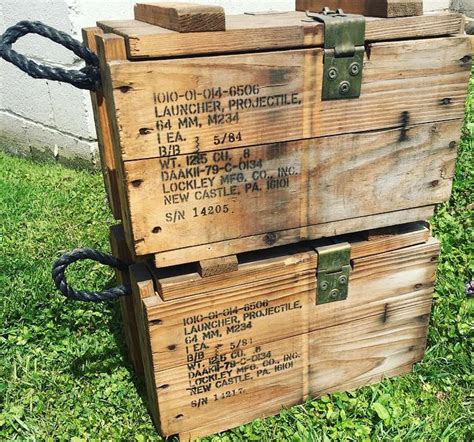 old metal army boxes|military surplus wooden rifle crates.